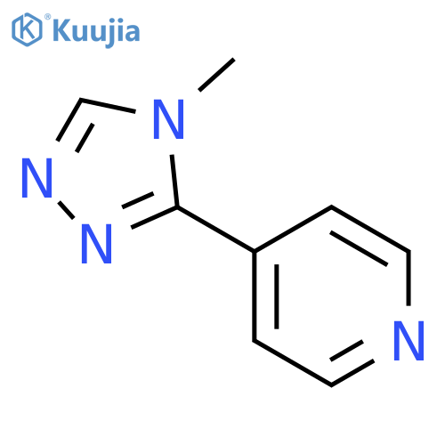 4-(4-Methyl-4H-1,2,4-triazol-3-yl)pyridine structure