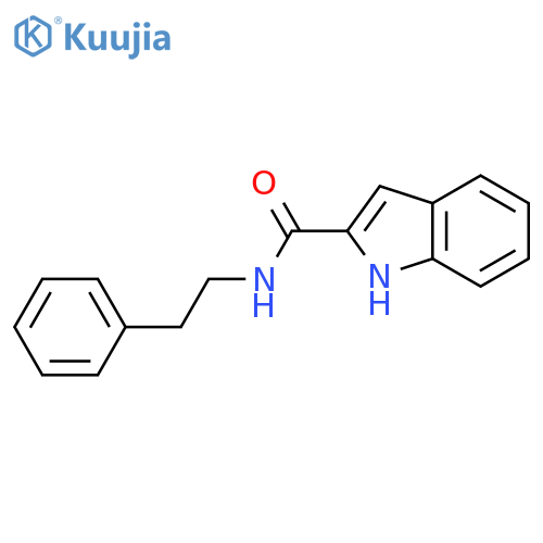 N-(2-phenylethyl)-1H-indole-2-carboxamide structure
