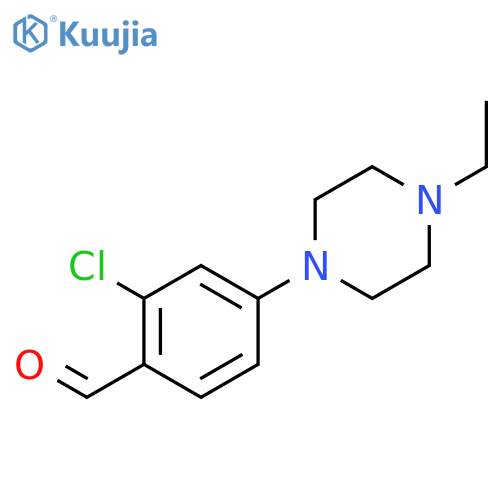 2-Chloro-4-(4-ethylpiperazino)benzaldehyde structure