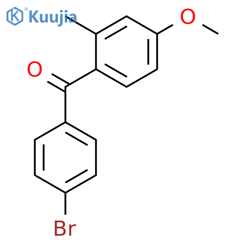 METHANONE, (4-BROMOPHENYL)(4-METHOXY-2-METHYLPHENYL)- structure