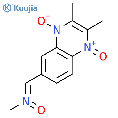 1-(2,3-dimethyl-4-oxido-1-oxoquinoxalin-1-ium-6-yl)-n-methylmethanimine Oxide structure