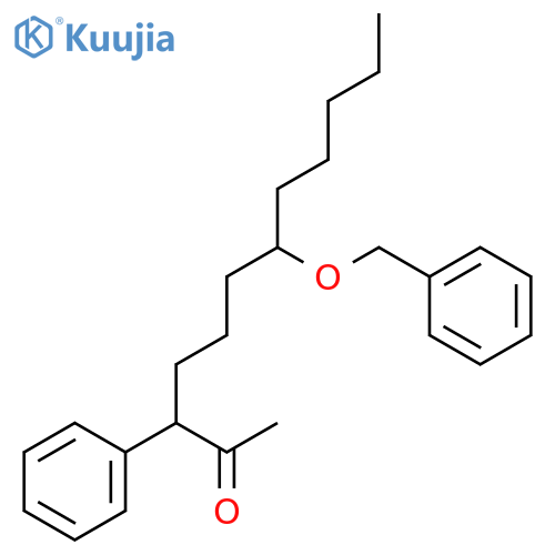 2-Dodecanone, 3-phenyl-7-(phenylmethoxy)- structure