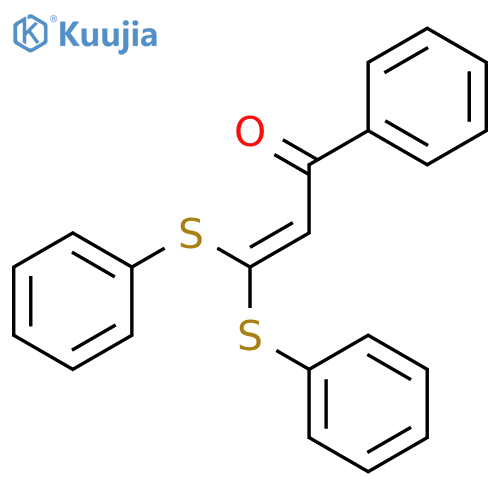 2-Propen-1-one, 1-phenyl-3,3-bis(phenylthio)- structure