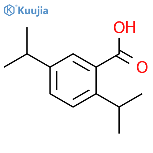 Benzoic acid, 2,5-bis(1-methylethyl)- structure