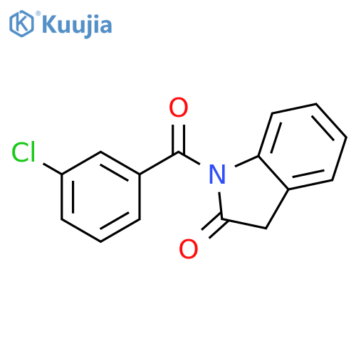 1-(3-Chlorobenzoyl)indolin-2-one structure