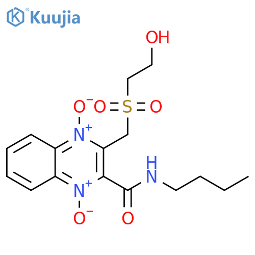 2-Quinoxalinecarboxamide, N-butyl-3-[[(2-hydroxyethyl)sulfonyl]methyl]-,1,4-dioxide structure