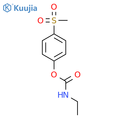 Carbamic acid, ethyl-, 4-(methylsulfonyl)phenyl ester structure