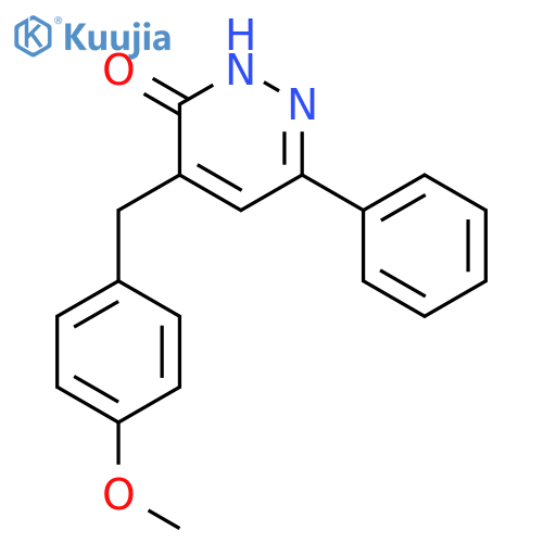 3(2H)-Pyridazinone, 4-[(4-methoxyphenyl)methyl]-6-phenyl- structure