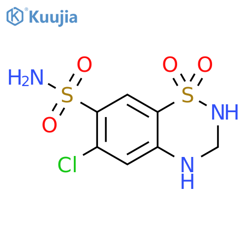 Hydrochlorothiazide structure