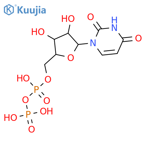 Uridine 5'-(trihydrogendiphosphate) structure