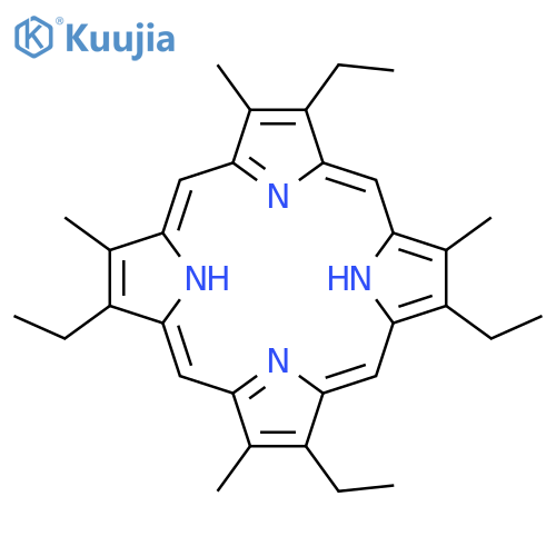2,7,13,18-tetraethyl-3,8,12,17-tetramethylporphyrin structure