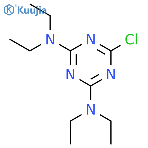 1,3,5-Triazine-2,4-diamine,6-chloro-N2,N2,N4,N4-tetraethyl- structure
