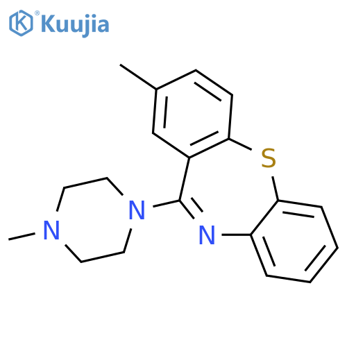 Dibenzo[b,f][1,4]thiazepine,2-methyl-11-(4-methyl-1-piperazinyl)- structure