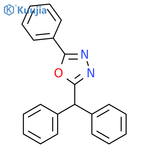 1,3,4-Oxadiazole, 2-(diphenylmethyl)-5-phenyl- structure