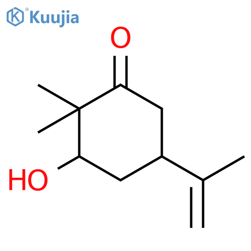 3-Hydroxy-2,2-dimethyl-5-prop-1-en-2-ylcyclohexan-1-one structure