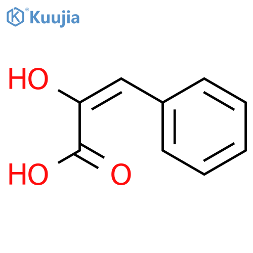 1/C9H8O3/c10-8(9(11)12)6-7-4-2-1-3-5-7/h1-6,10H,(H,11,12)/b8-6 structure