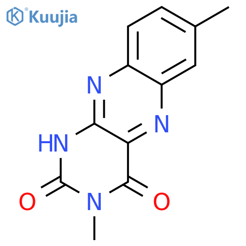 Benzo[g]pteridine-2,4(1H,3H)-dione, 3,7-dimethyl- structure