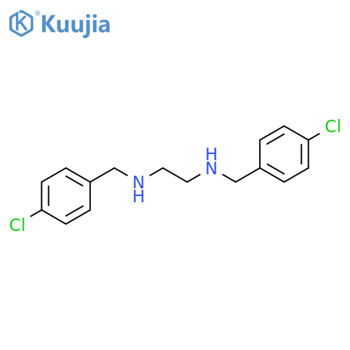 1,2-Ethanediamine, N,N'-bis[(4-chlorophenyl)methyl]- structure
