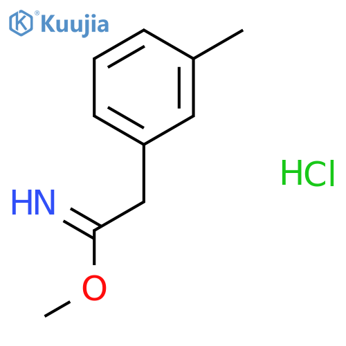 Benzeneethanimidic acid, 3-methyl-, methyl ester, hydrochloride structure