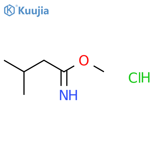 methyl 3-methylbutanecarboximidate hydrochloride structure