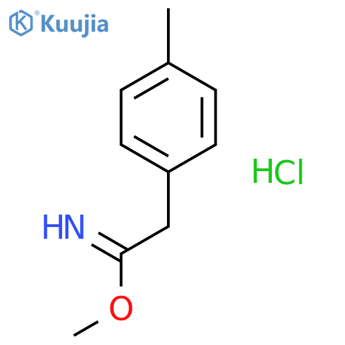 Benzeneethanimidic acid, 4-methyl-, methyl ester, hydrochloride structure