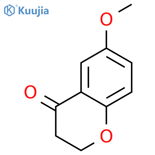 6-methoxy-3,4-dihydro-2H-1-benzopyran-4-one structure