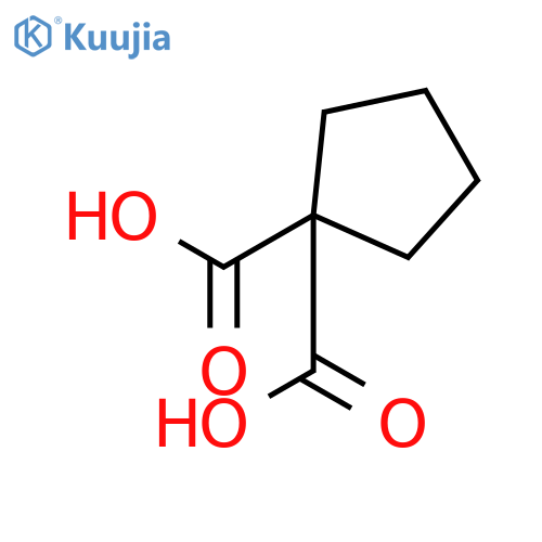 Cyclopentane-1,1-dicarboxylic acid structure