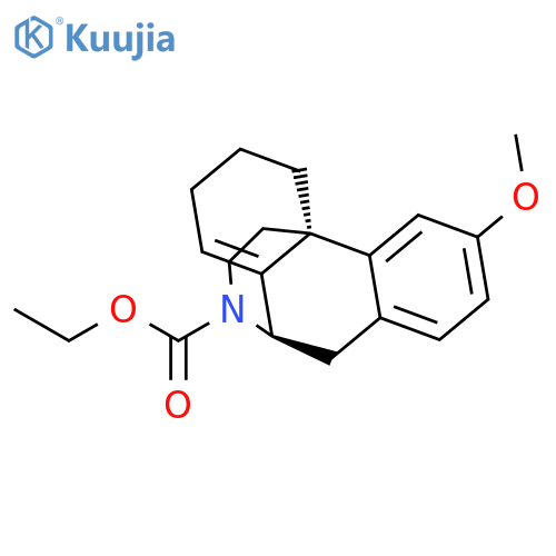 MORPHINAN-17-CARBOXYLIC ACID, 8,14-DIDEHYDRO-3-METHOXY-, ETHYL ESTER structure