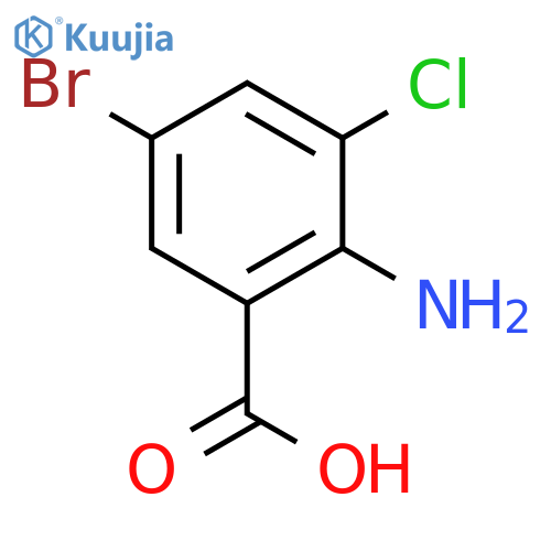 2-Amino-5-bromo-3-chloro-benzoic Acid structure