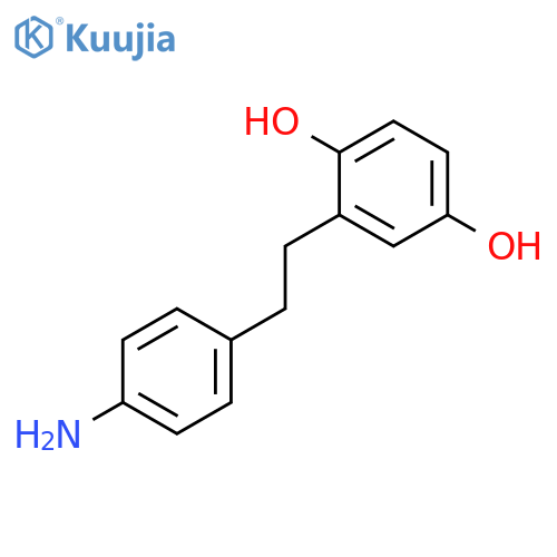 1,4-BENZENEDIOL, 2-[2-(4-AMINOPHENYL)ETHYL]- structure