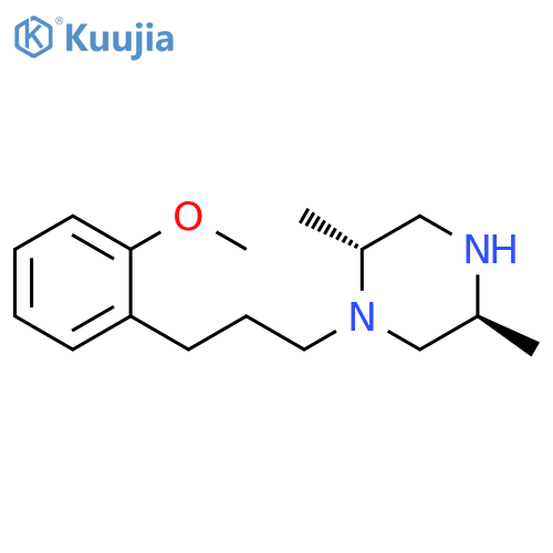 Piperazine, 1-[3-(2-methoxyphenyl)propyl]-2,5-dimethyl-, trans- structure