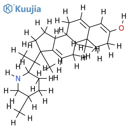 Stereoisomer, 3, 4-didehydro-Veralinine structure
