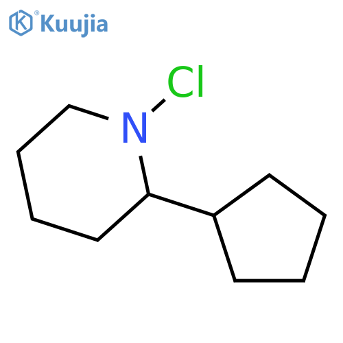 Piperidine, 1-chloro-2-cyclopentyl- structure