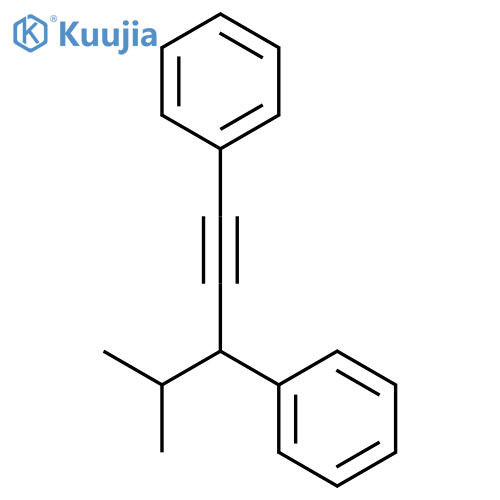 Benzene, 1,1'-[3-(1-methylethyl)-1-propyne-1,3-diyl]bis- structure