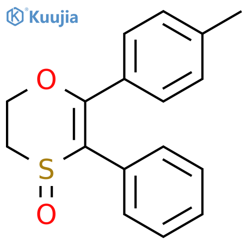 1,4-OXATHIIN, 2,3-DIHYDRO-6-(4-METHYLPHENYL)-5-PHENYL-, 4-OXIDE structure