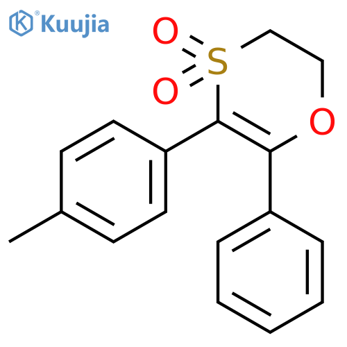 1,4-OXATHIIN, 2,3-DIHYDRO-5-(4-METHYLPHENYL)-6-PHENYL-, 4,4-DIOXIDE structure