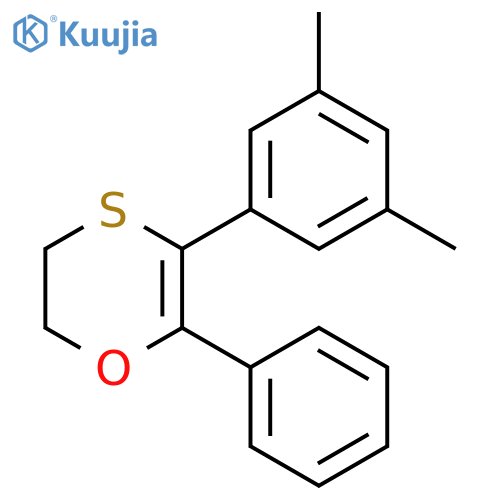 1,4-Oxathiin, 3-(3,5-dimethylphenyl)-5,6-dihydro-2-phenyl- structure