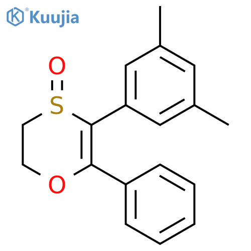 1,4-OXATHIIN, 3-(3,5-DIMETHYLPHENYL)-5,6-DIHYDRO-2-PHENYL-, 4-OXIDE structure