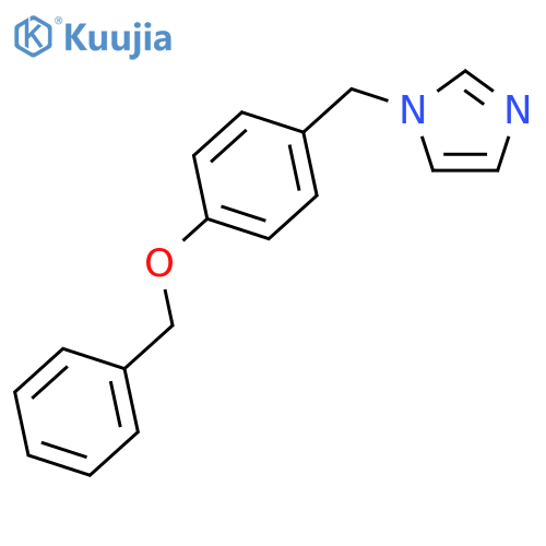 1H-Imidazole, 1-[[4-(phenylmethoxy)phenyl]methyl]- structure