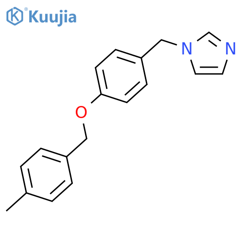1H-Imidazole, 1-[[4-[(4-methylphenyl)methoxy]phenyl]methyl]- structure