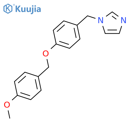 1H-Imidazole, 1-[[4-[(4-methoxyphenyl)methoxy]phenyl]methyl]- structure