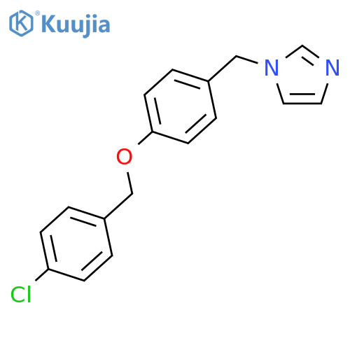 1H-Imidazole, 1-[[4-[(4-chlorophenyl)methoxy]phenyl]methyl]- structure
