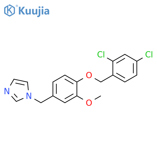 1H-Imidazole,1-[[4-[(2,4-dichlorophenyl)methoxy]-3-methoxyphenyl]methyl]- structure