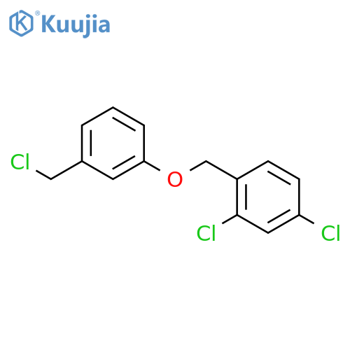 Benzene, 2,4-dichloro-1-[[3-(chloromethyl)phenoxy]methyl]- structure