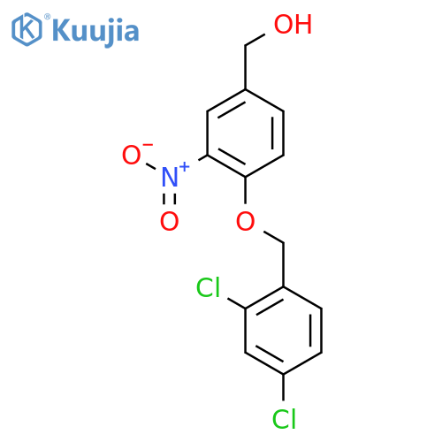 Benzenemethanol, 4-[(2,4-dichlorophenyl)methoxy]-3-nitro- structure