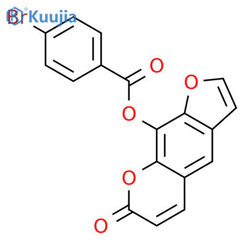 9-(4-bromo-benzoyloxy)-furo[3,2-g]chromen-7-one structure