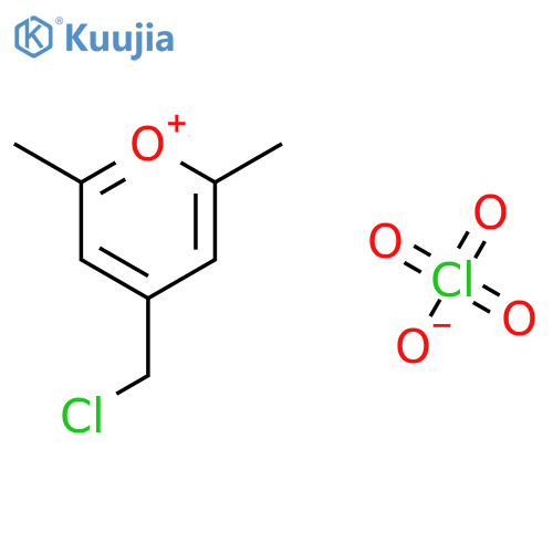 Pyrylium, 4-(chloromethyl)-2,6-dimethyl-, perchlorate structure