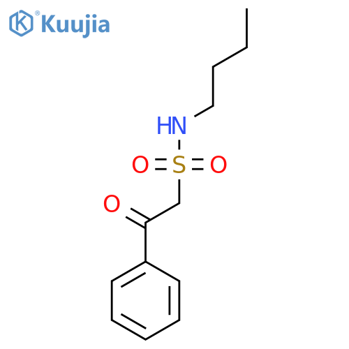 N-butyl-2-oxo-2-phenylethane-1-sulfonamide structure