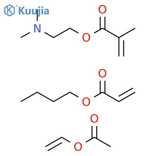 2-Propenoicacid,2-methyl-,2-(dimethylamino)ethylester,polymerwithbutyl2-propenoateandethenylacetate structure