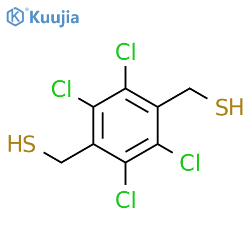 1,4-BENZENEDIMETHANETHIOL, 2,3,5,6-TETRACHLORO- structure